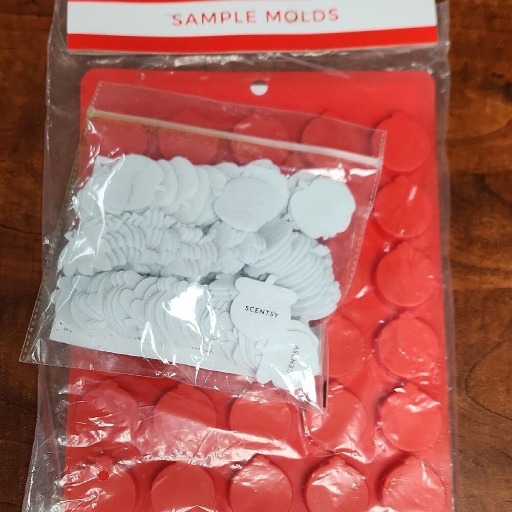 Scentsy Red and White Sample Molds